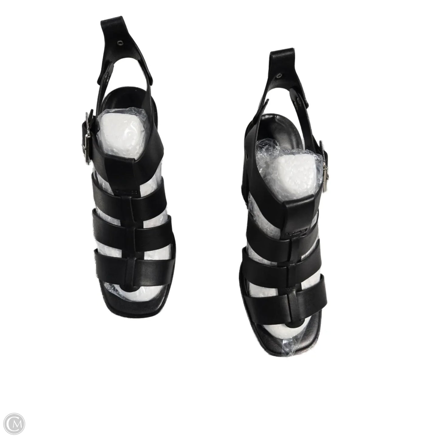Sandals Heels Block By Soda In Black, Size: 7.5