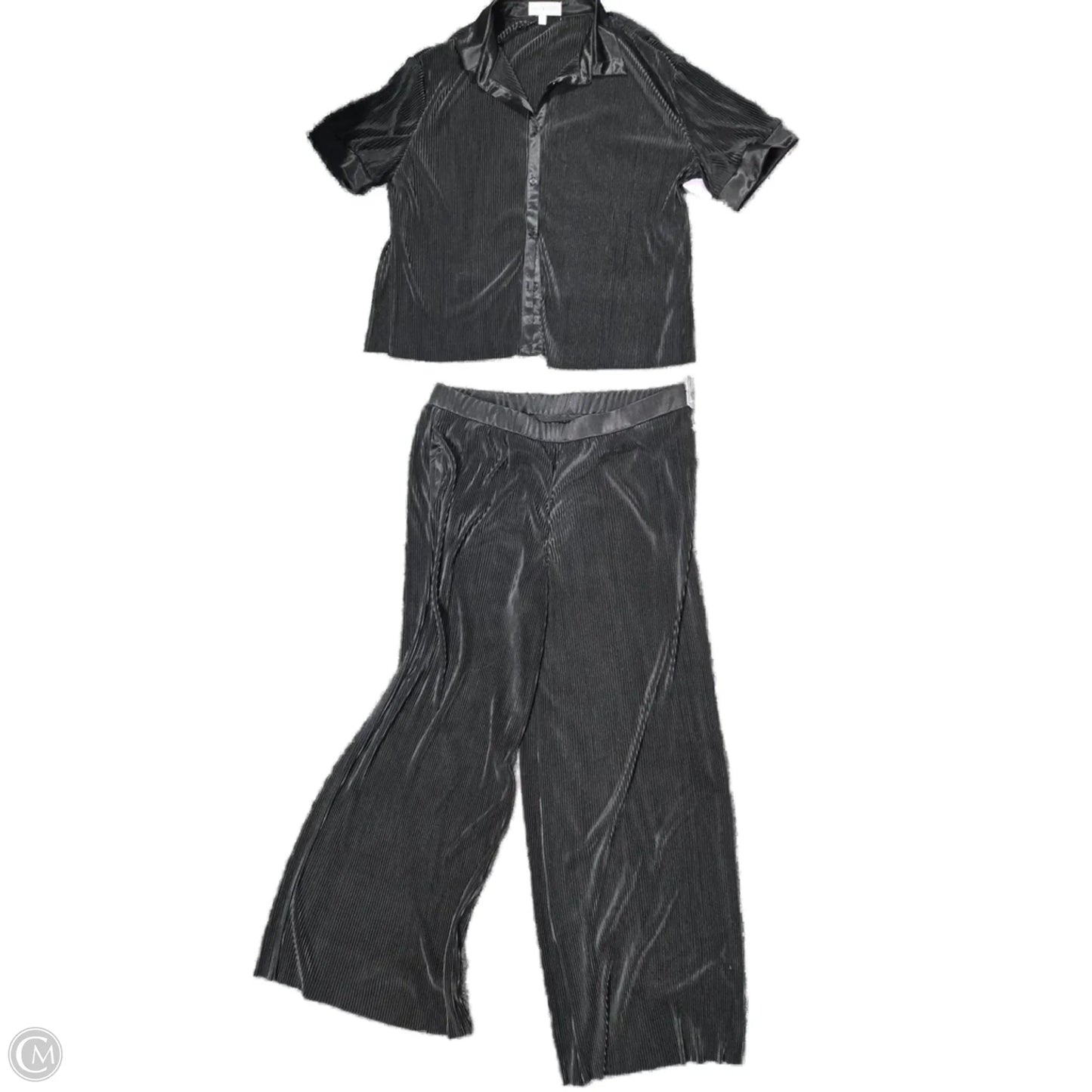 Top 2pc Long Sleeve By Cme In Black, Size: Xxl