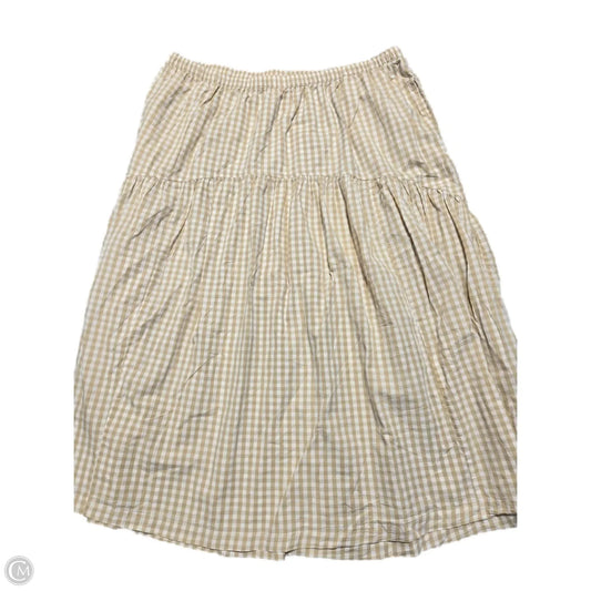 Skirt Midi By Old Navy In Checkered Pattern, Size: Xxl