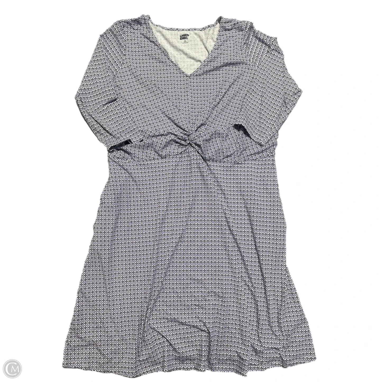 Dress Casual Short By Lands End In Purple, Size: 1x