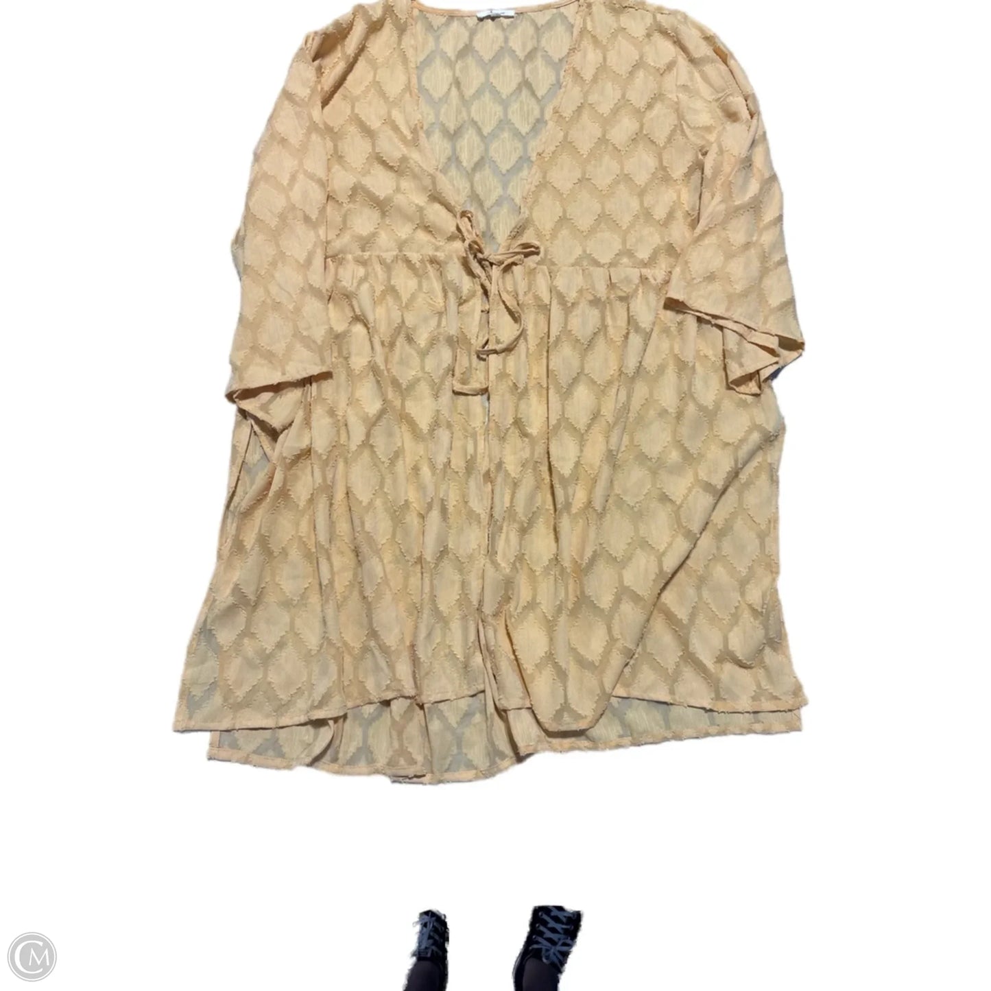 Top Long Sleeve By Maurices In Yellow, Size: Xxl