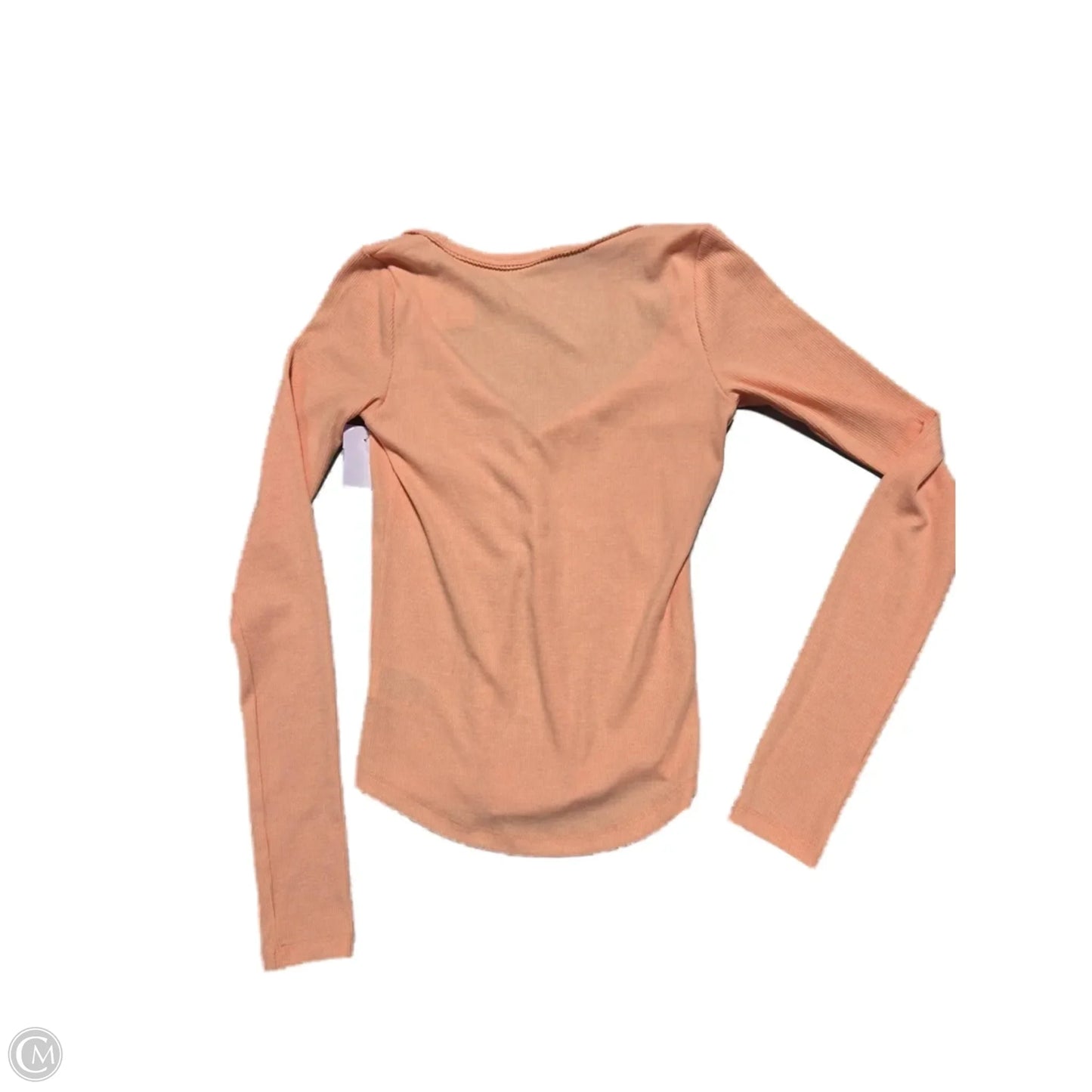 Top Long Sleeve By American Eagle In Orange, Size: Xs