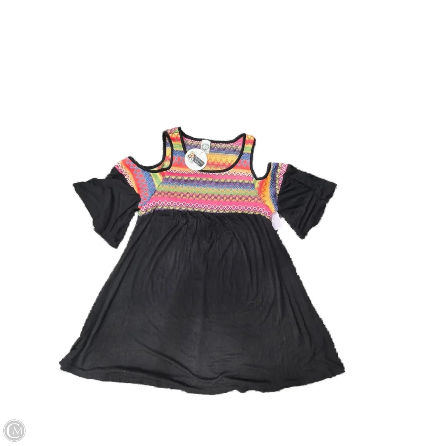 Top Short Sleeve By Cmc In Black, Size: S