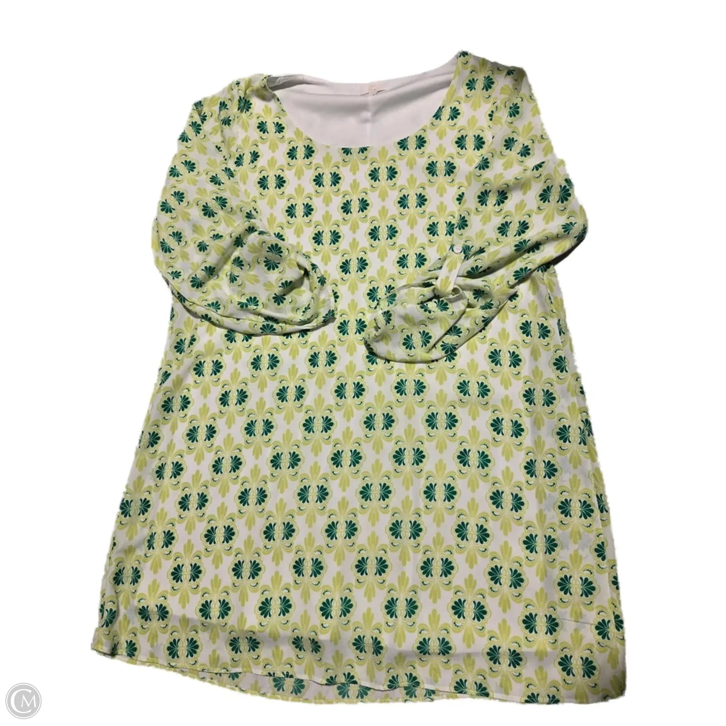 Dress Casual Midi By C And C In Green, Size: Xl