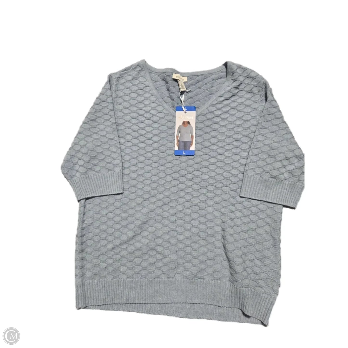 Sweater By Ella Moss In Blue, Size: L