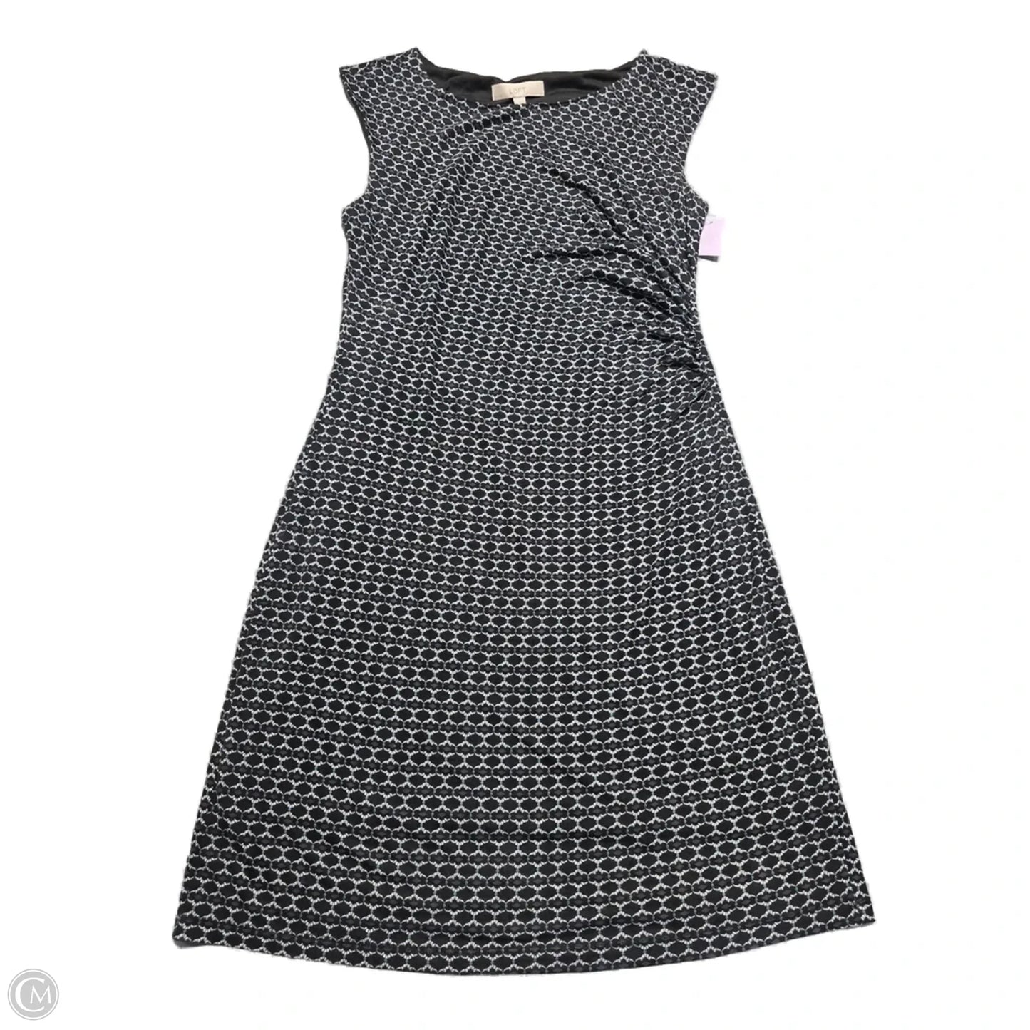 Dress Casual Short By Loft In Geometric Pattern, Size: L