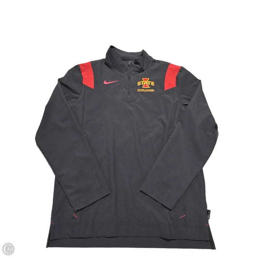 Athletic Top Long Sleeve Crewneck By Nike In Black, Size: S