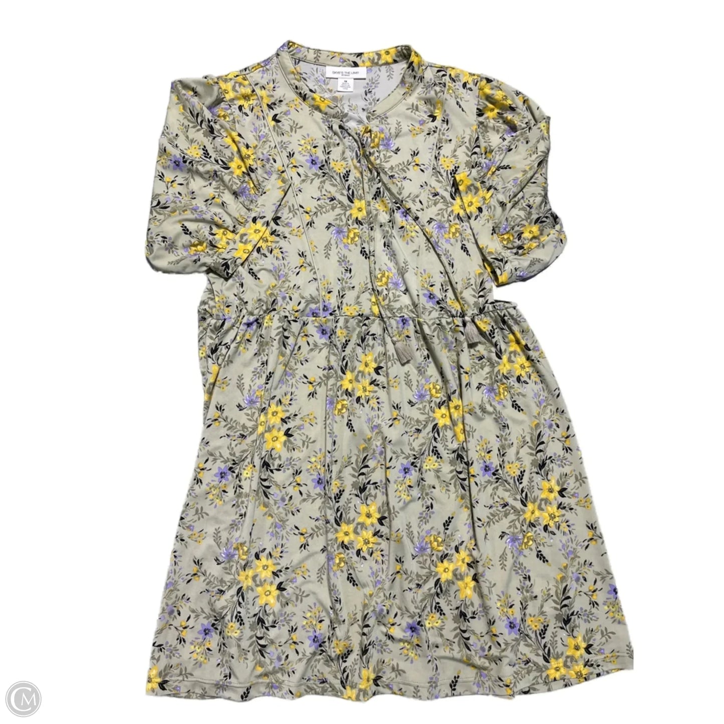 Dress Casual Short By Skyes The Limit In Floral Print, Size: 1x