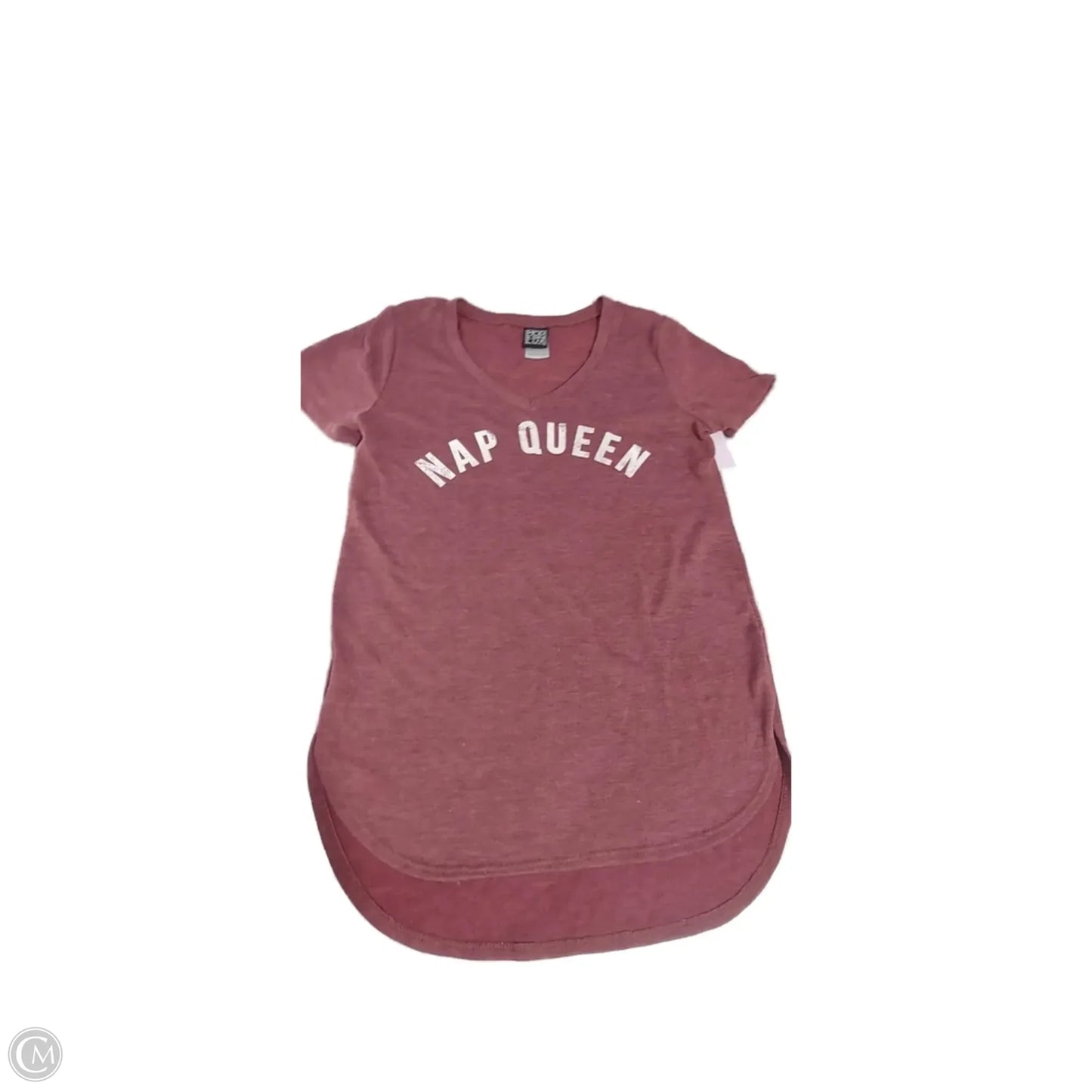 Top Short Sleeve Basic By Modern Lux In Maroon, Size: S