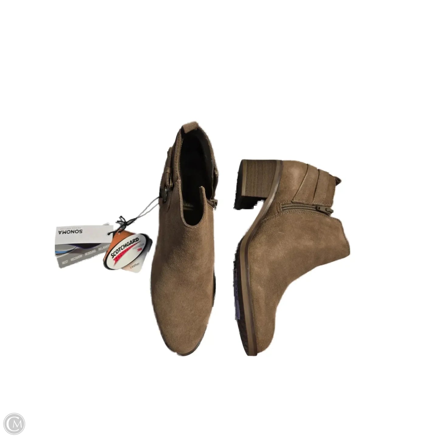 Boots Ankle Heels By Sonoma In Tan, Size: 7.5
