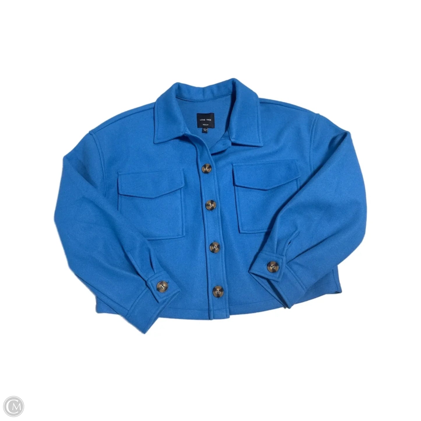 Jacket Fleece By Love Tree In Blue, Size: M