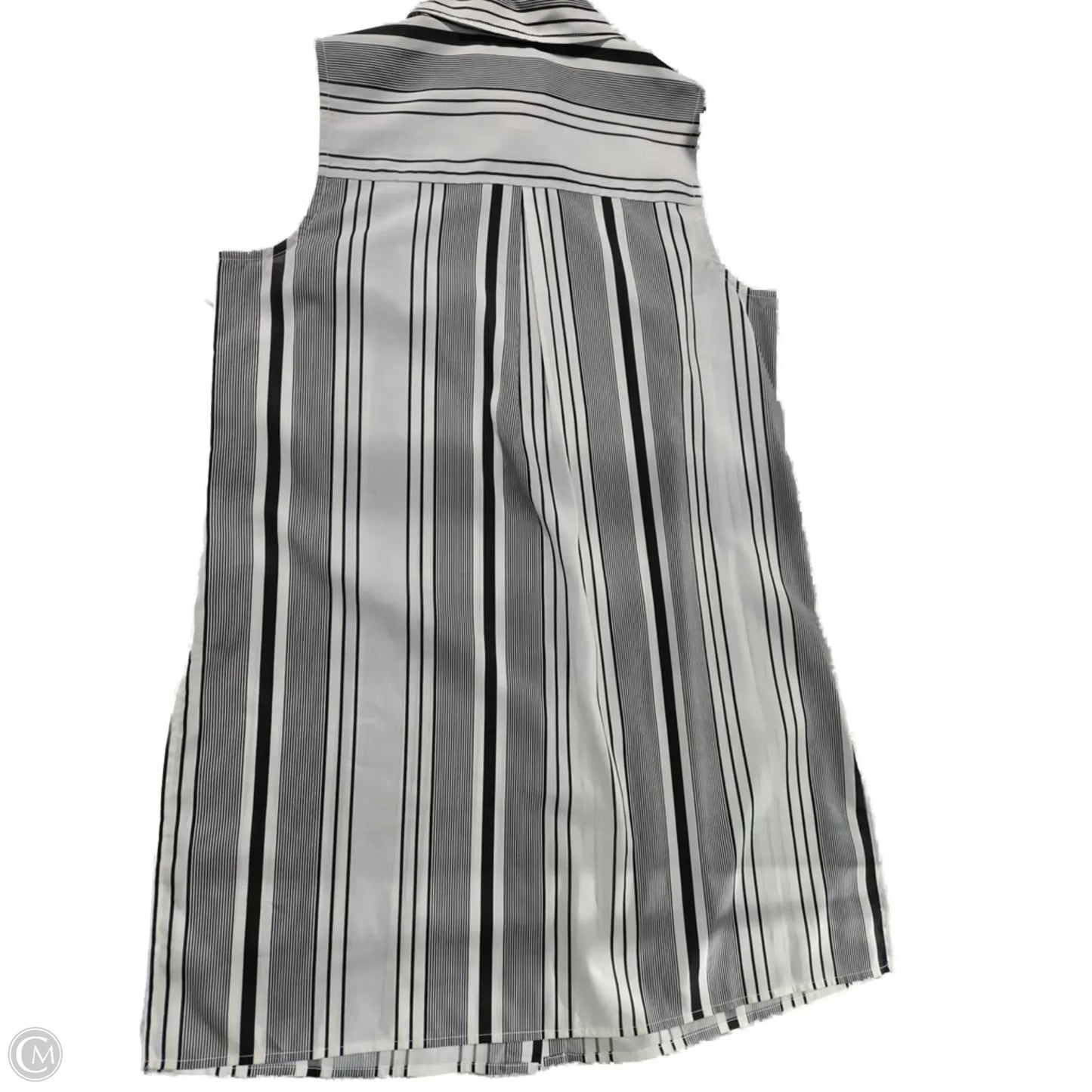 Top Sleeveless By Joan Vass In Striped Pattern, Size: L