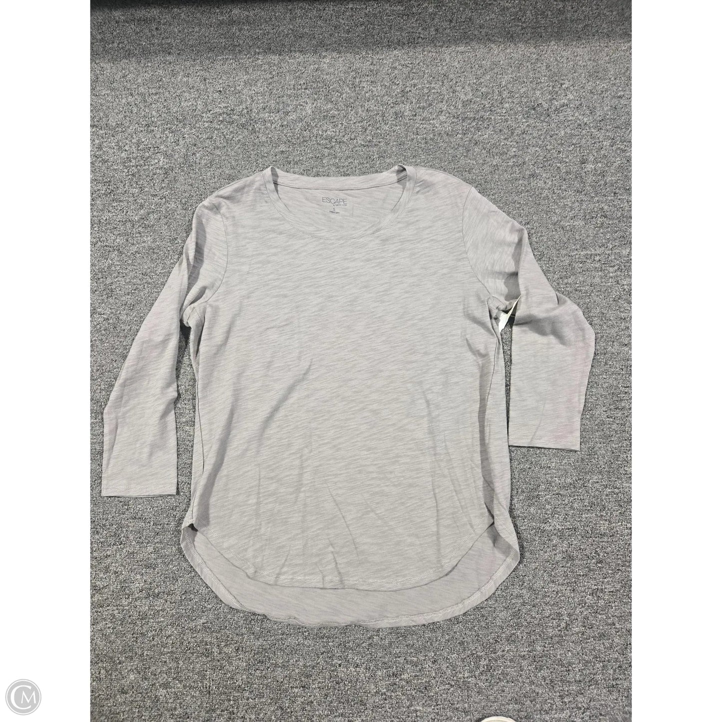 Top Long Sleeve By Cmc In Grey, Size: S