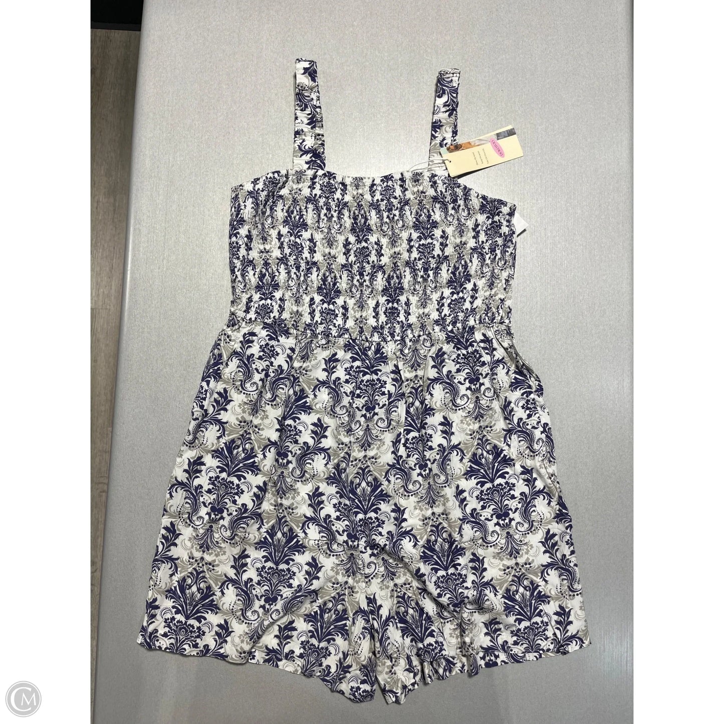 Romper By Cme In Purple & White, Size: Xl
