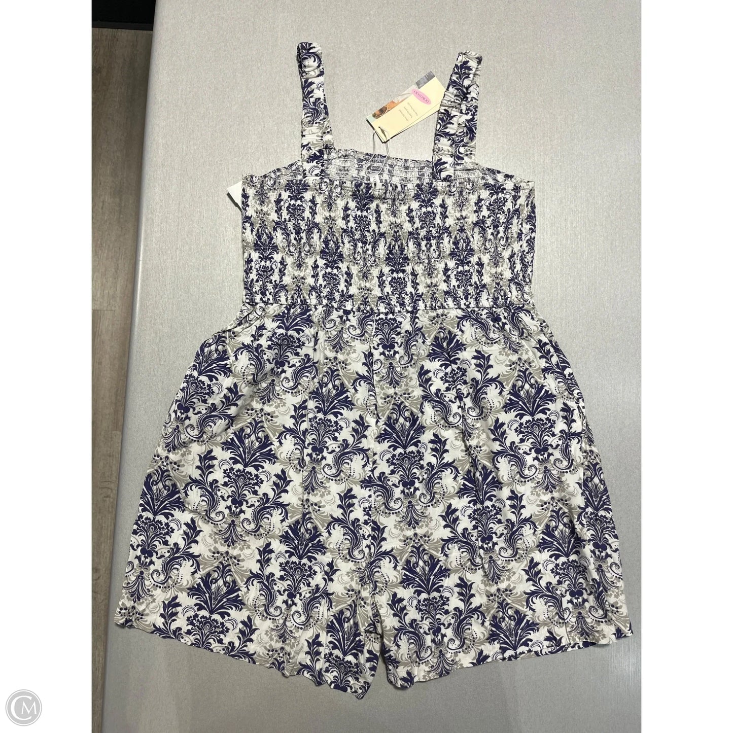Romper By Cme In Purple & White, Size: Xl