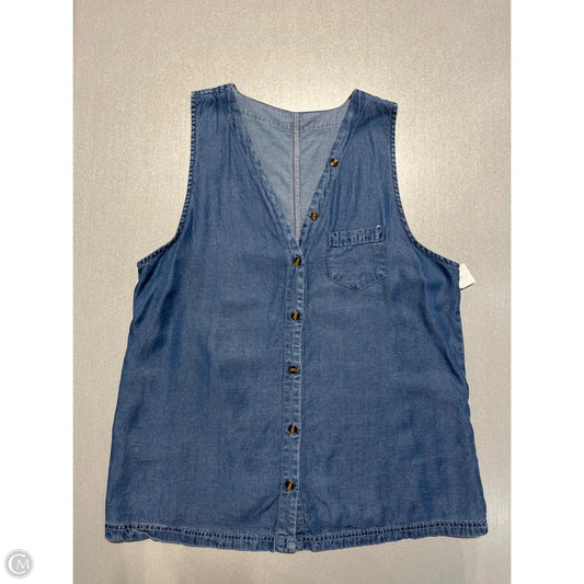 Tank Top By Cmf In Blue Denim, Size: L