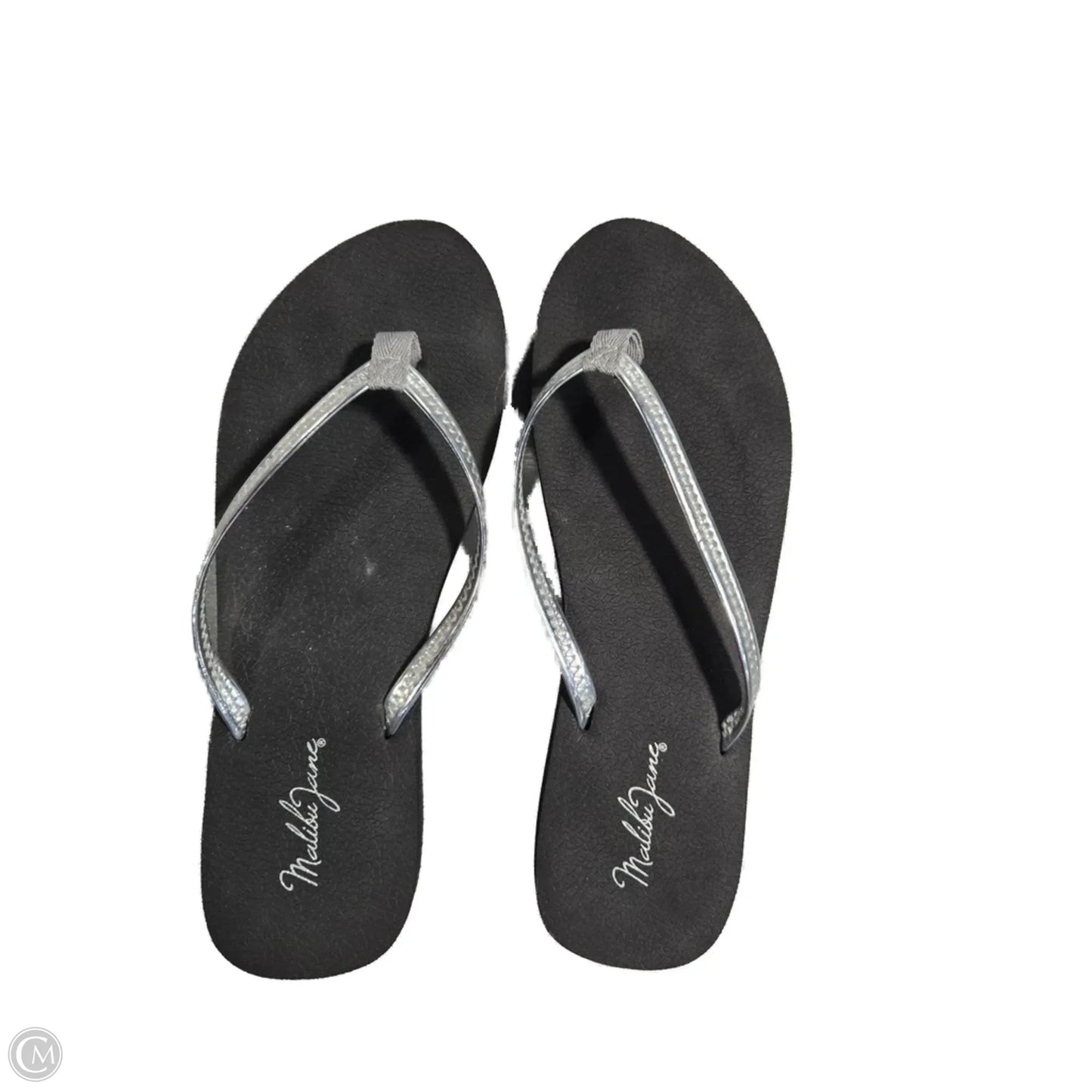 Sandals Flip Flops By Cmf In Silver, Size: 8