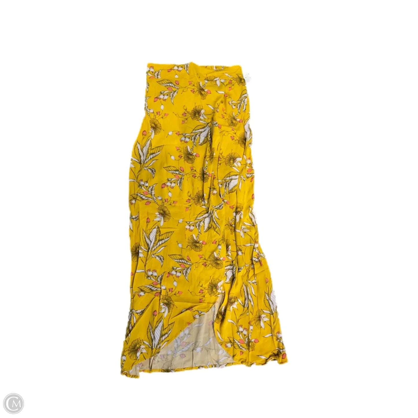 Skirt Maxi By Express In Yellow, Size: Xs
