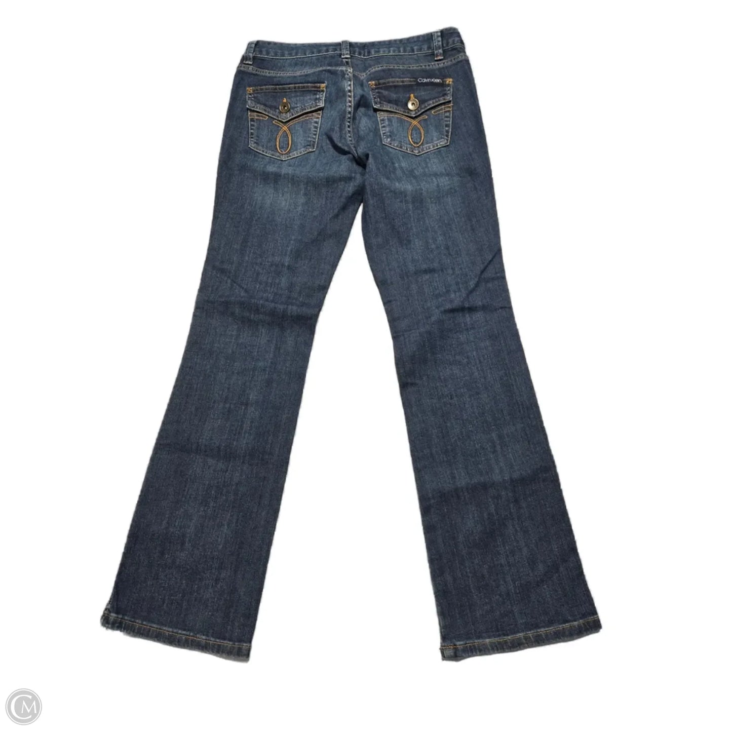 Jeans Boot Cut By Calvin Klein In Blue Denim, Size: 6