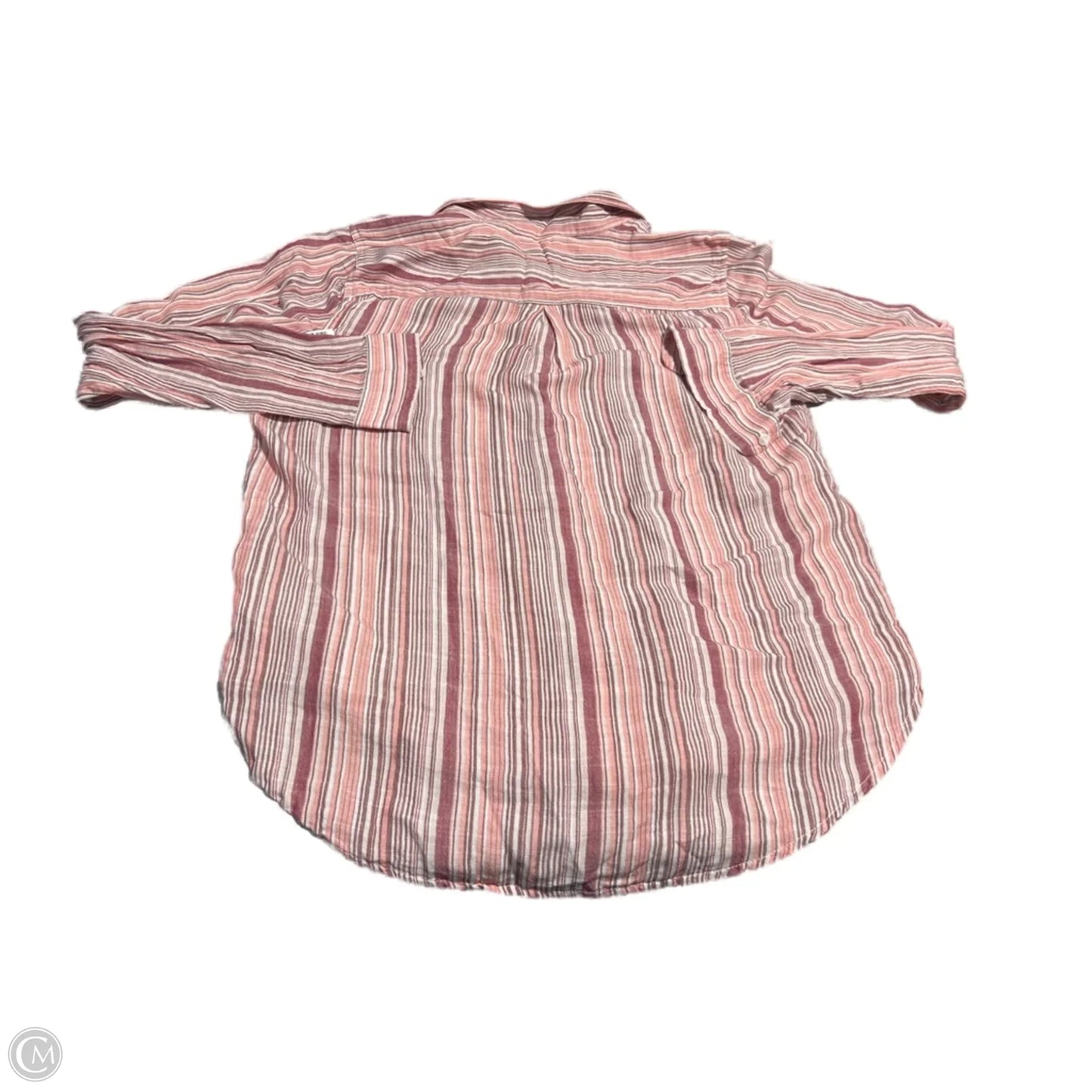 Top Long Sleeve By Lucky Brand In Striped Pattern, Size: M