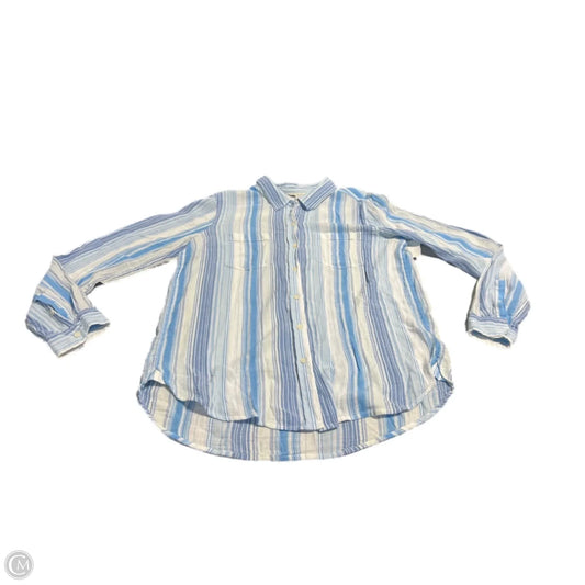 Top Long Sleeve By Lucky Brand In Striped Pattern, Size: M