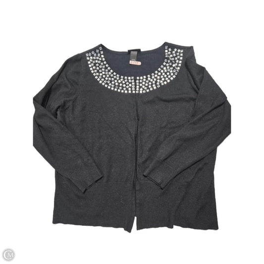 Cardigan By Lane Bryant In Black, Size: 3x