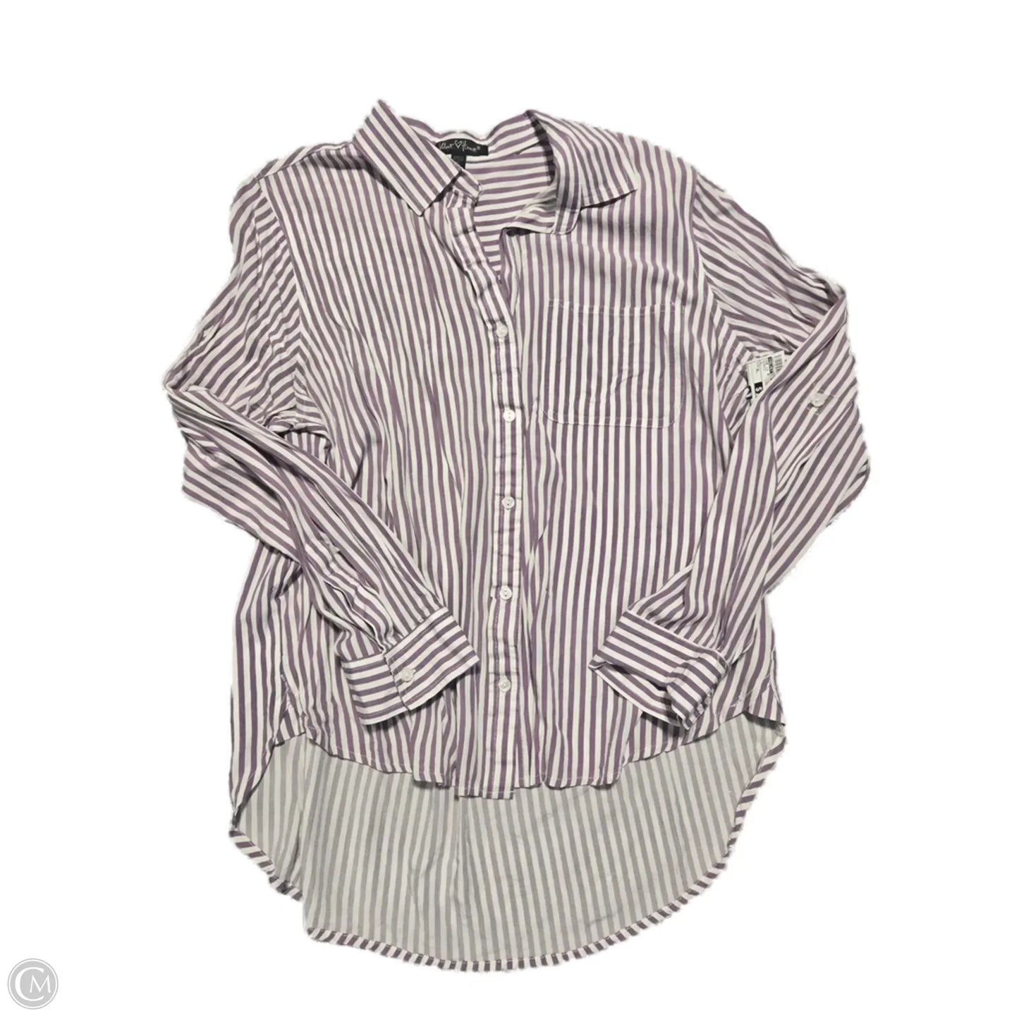 Top Long Sleeve By Velvet Heart In Purple, Size: Xl