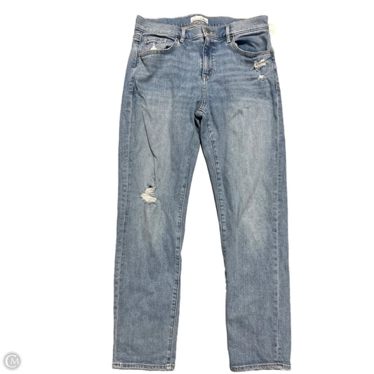 Jeans Straight By Loft In Blue Denim, Size: 8