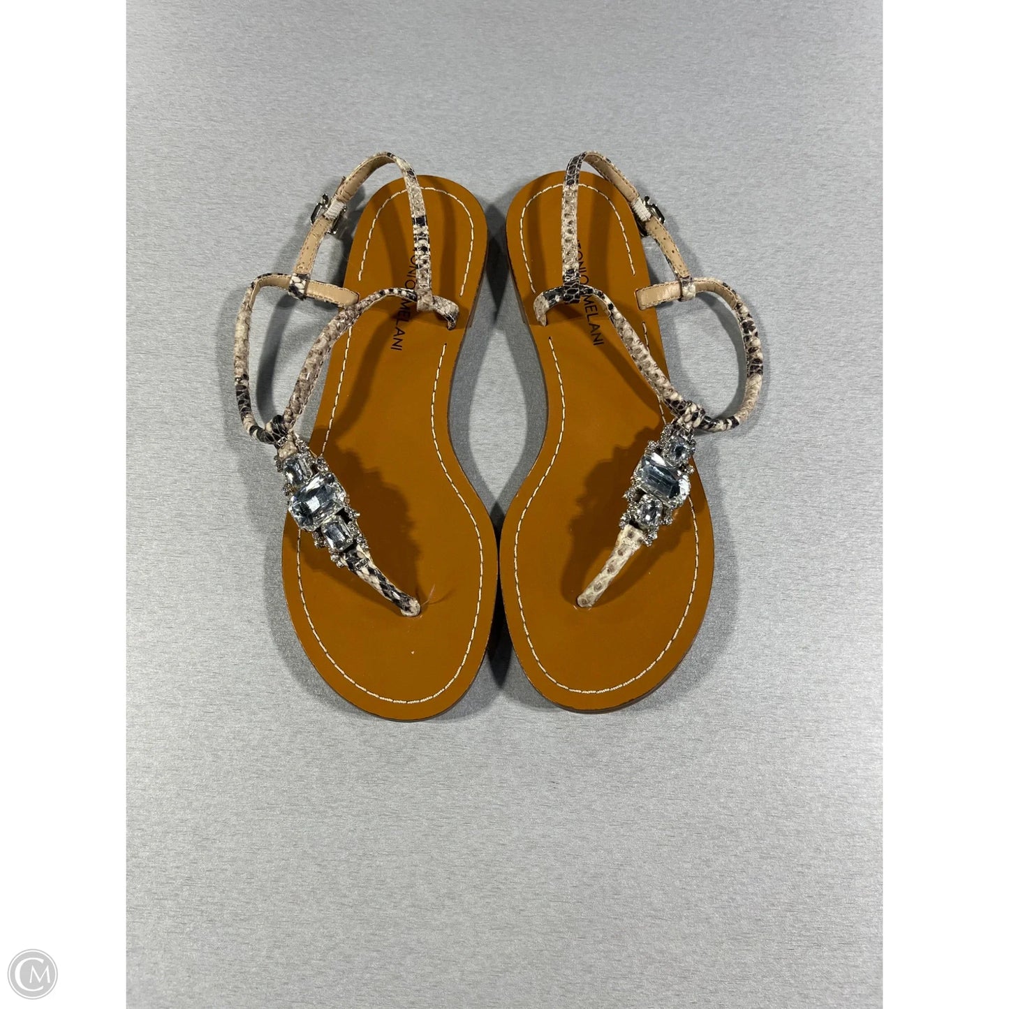 Sandals Flats By Antonio Melani In Animal Print, Size: 7.5