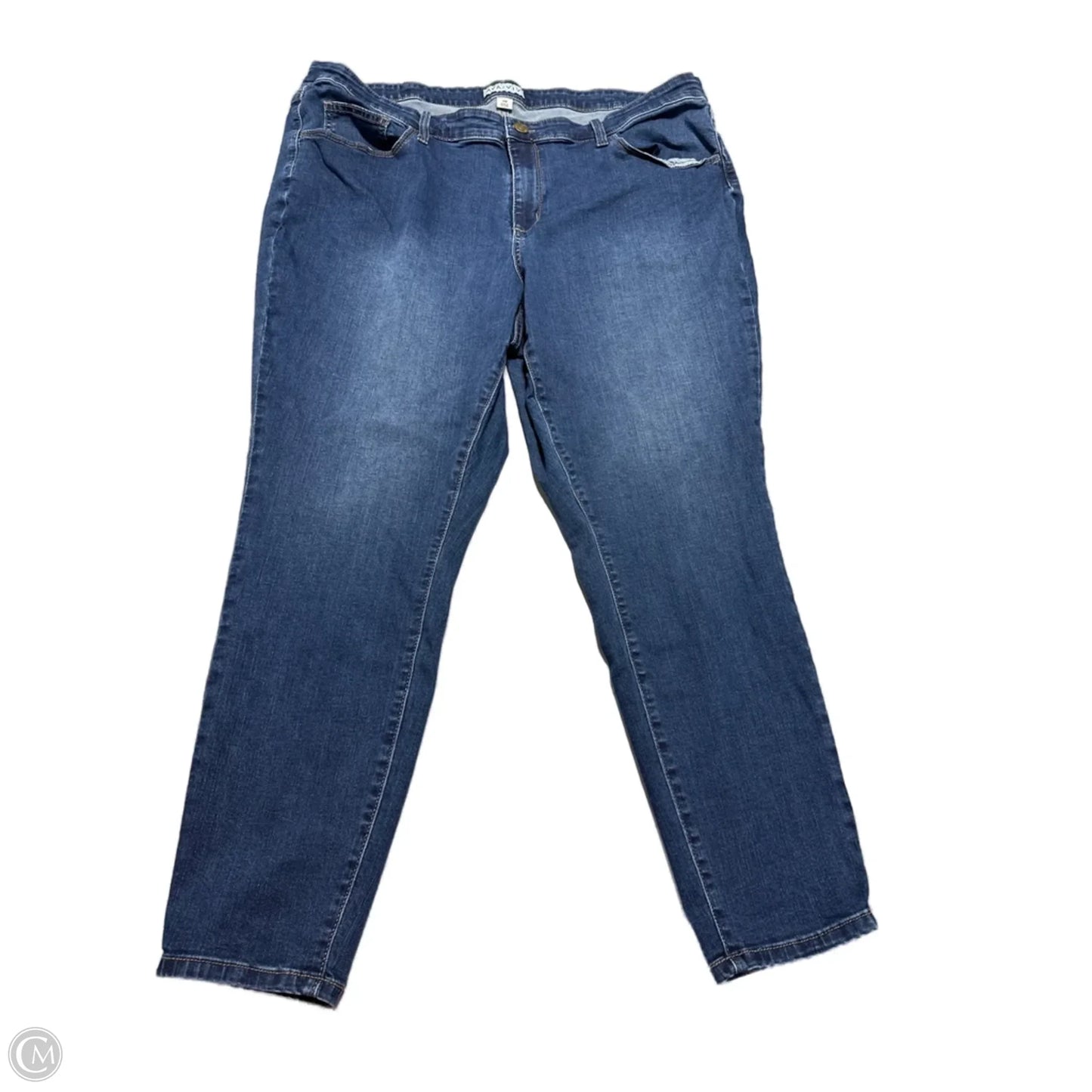 Jeans Skinny By Ava & Viv In Blue Denim, Size: 22