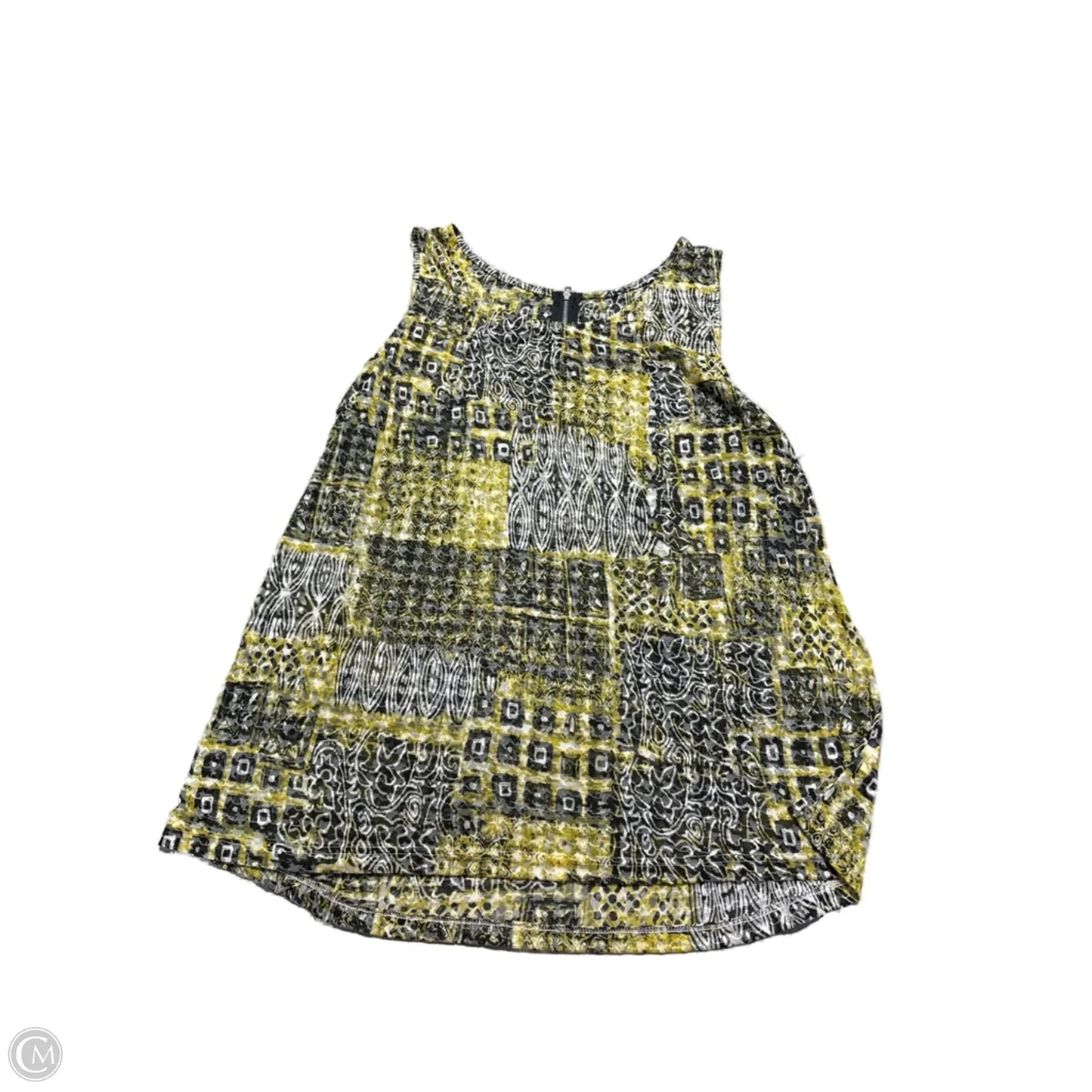 Tank Top By Relativity In Black & Gold, Size: 1x