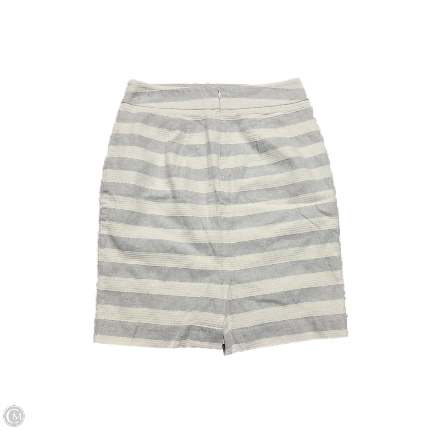 Skirt Mini & Short By Loft In Striped Pattern, Size: 2