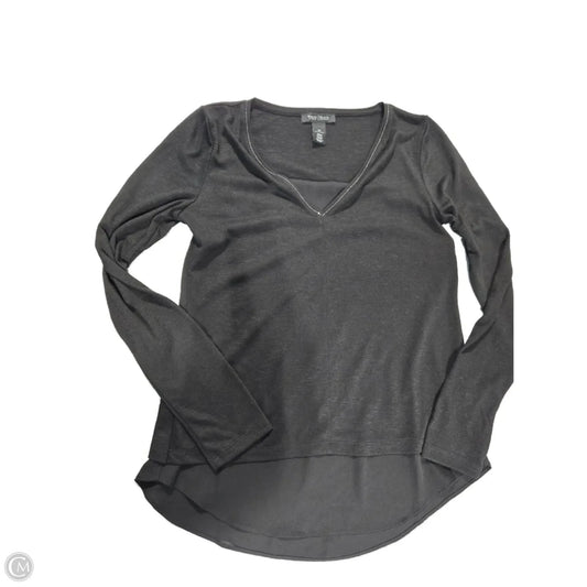Top Long Sleeve By White House Black Market In Black, Size: Xs