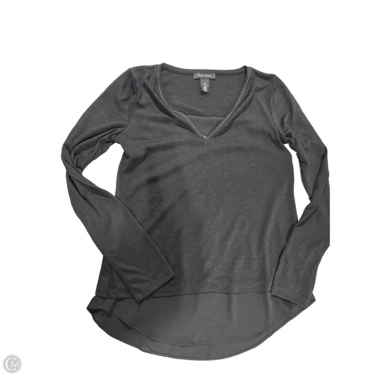 Top Long Sleeve By White House Black Market In Black, Size: Xs