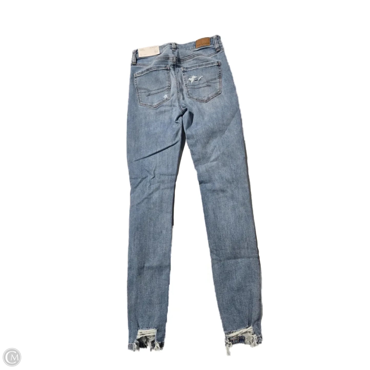 Jeans Skinny By American Eagle In Blue Denim, Size: 2