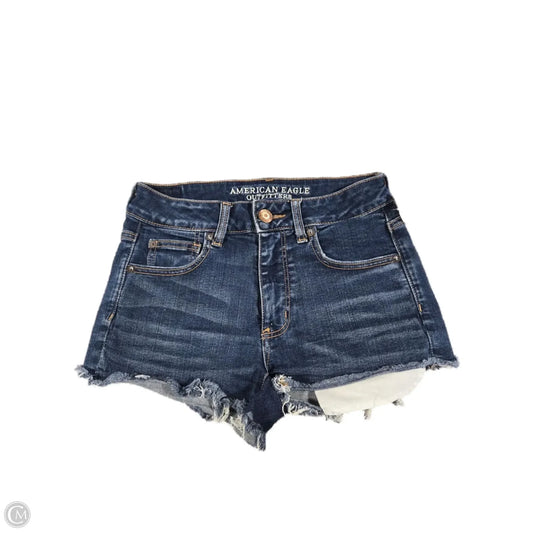 Shorts By American Eagle In Blue Denim, Size: 4