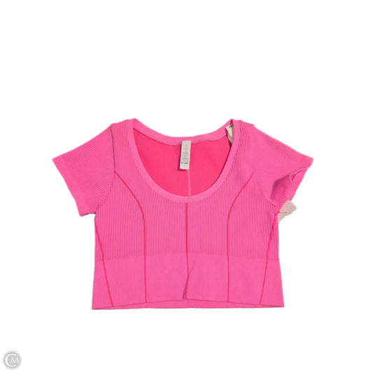 Top Short Sleeve By Aerie In Pink, Size: Sp