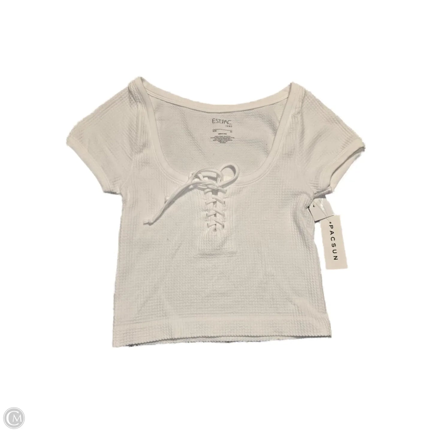 Top Short Sleeve Basic By Pacsun In White, Size: Xs