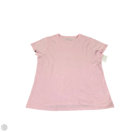 Top Short Sleeve Basic By Aerie In Pink, Size: S