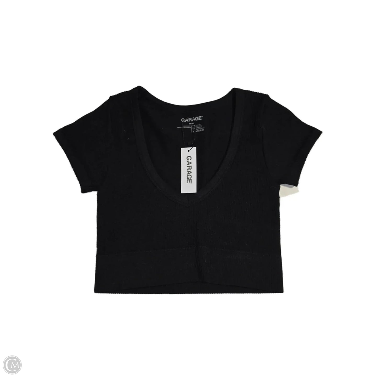 Top Short Sleeve Basic By Garage In Black, Size: Xs
