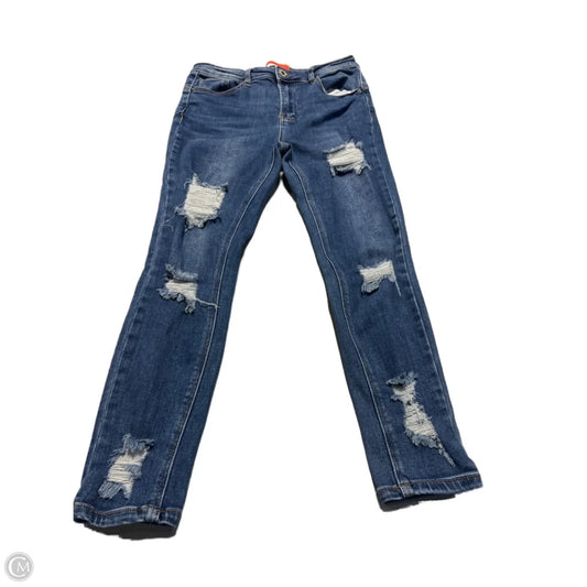 Jeans Skinny By Wax Jean In Blue Denim, Size: 10