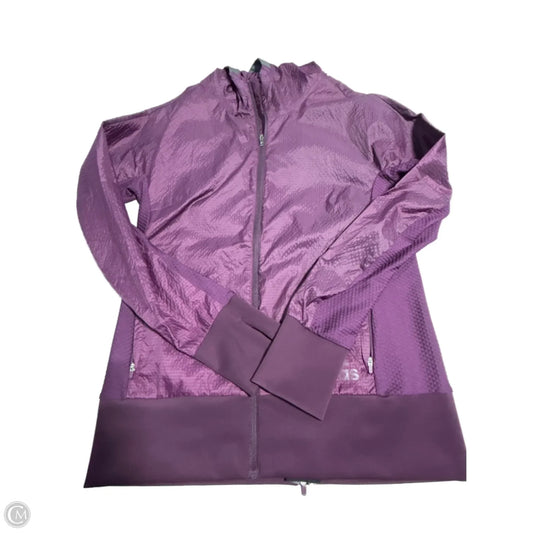 Jacket Windbreaker By Adidas In Purple, Size: M