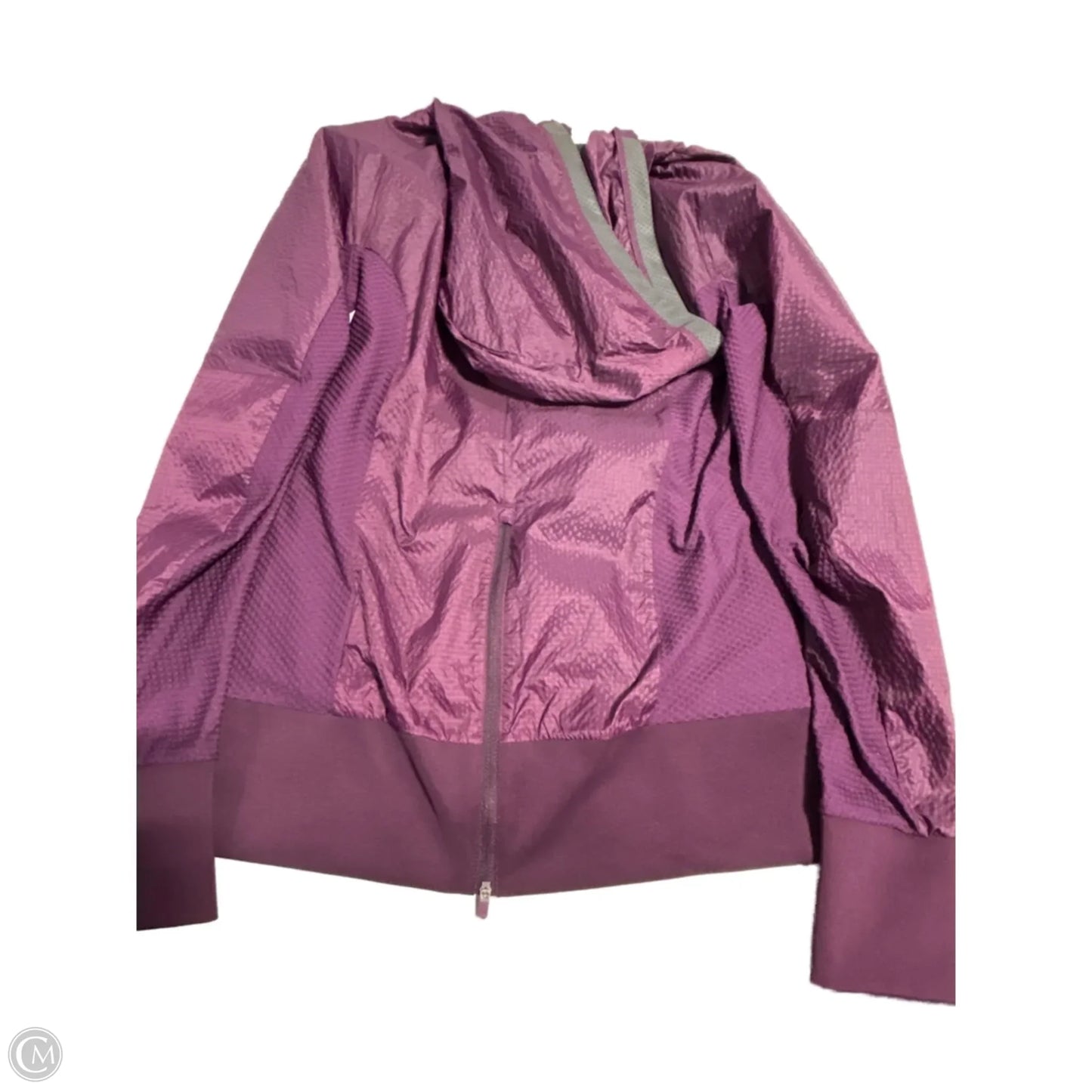 Jacket Windbreaker By Adidas In Purple, Size: M