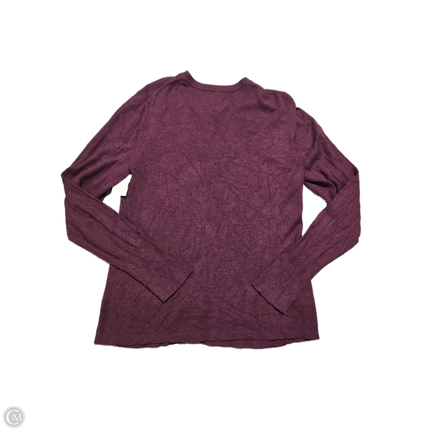 Cardigan By Eddie Bauer In Purple, Size: L