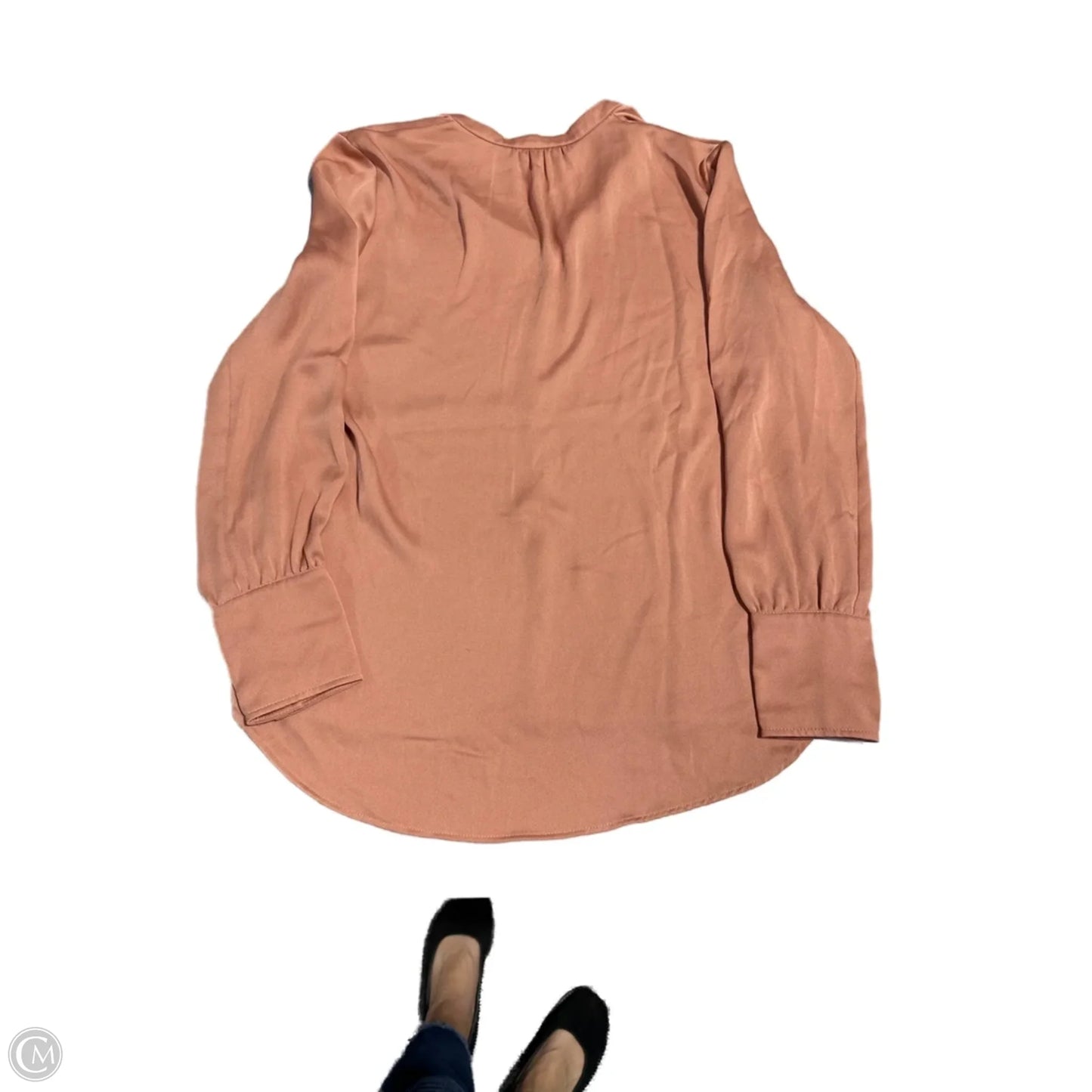 Top Long Sleeve By H&m In Peach, Size: Xs