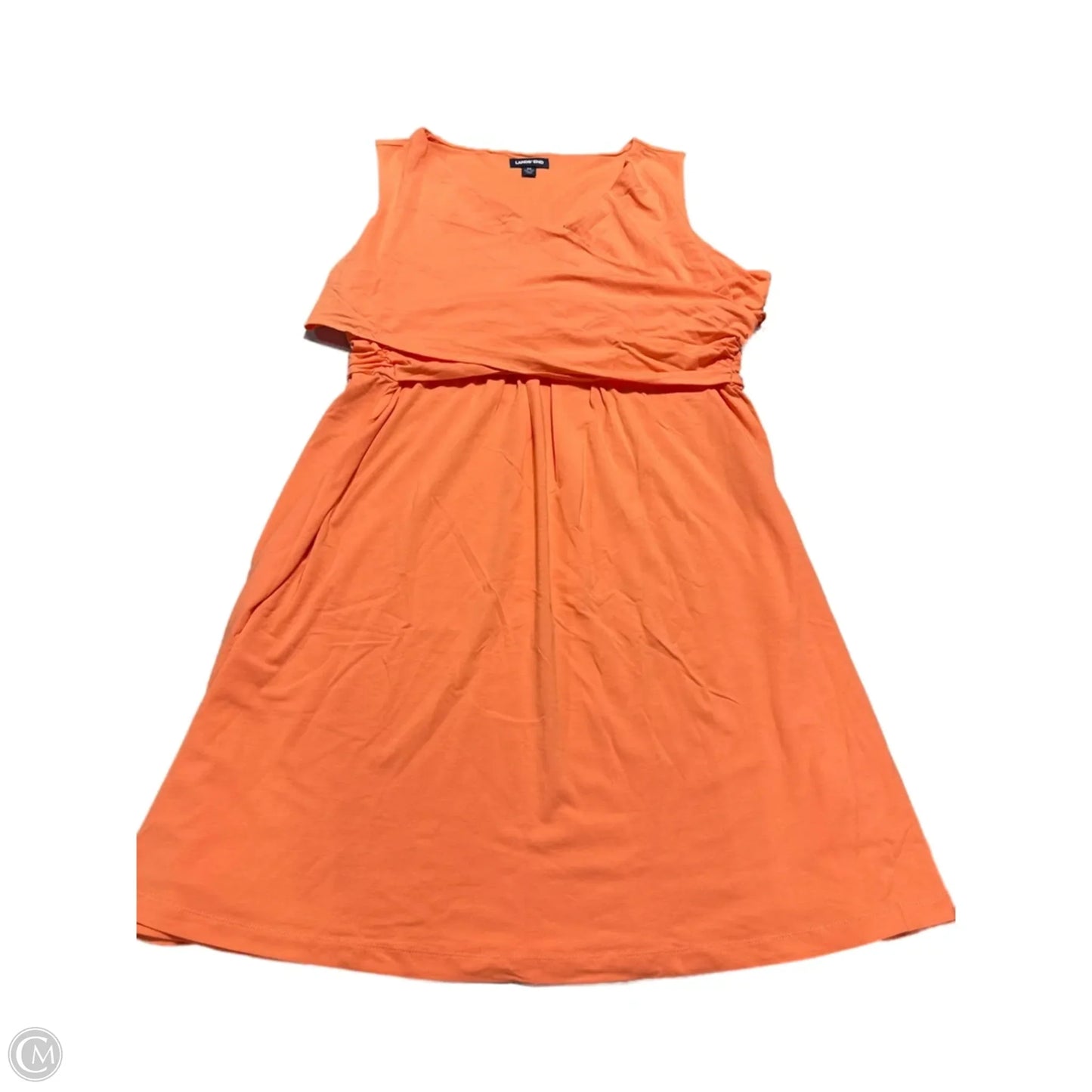 Dress Casual Short By Lands End In Peach, Size: 2x
