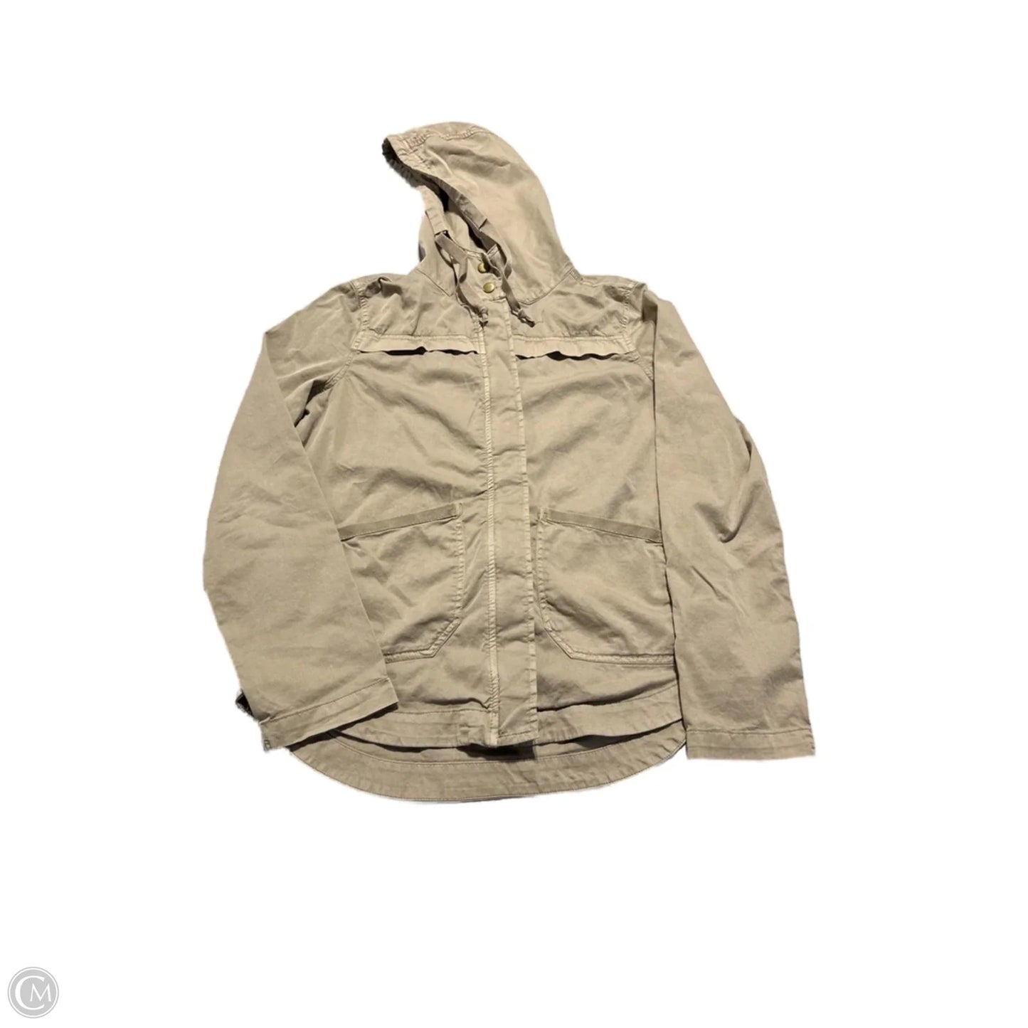 Jacket Shirt By So In Brown, Size: S