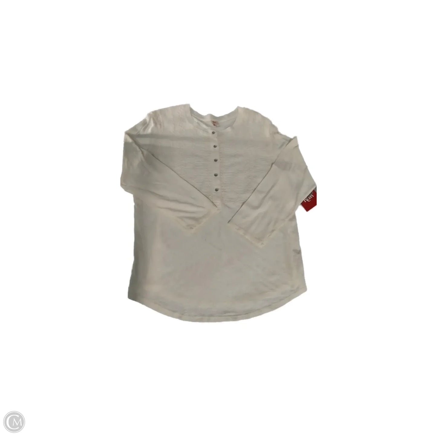 Top Long Sleeve By Reba In Cream, Size: Xl