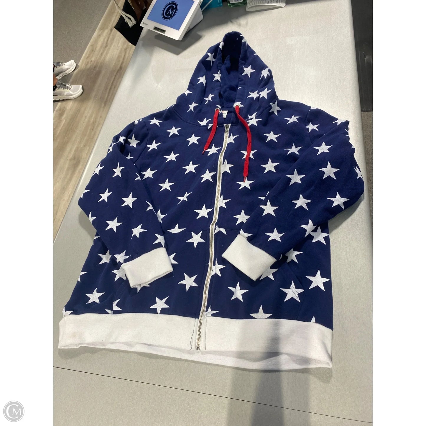 Sweatshirt Hoodie By Cmf In Navy, Size: Xl