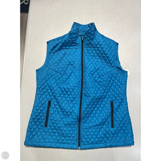 Vest Puffer & Quilted By Chicos In Blue, Size: Xl